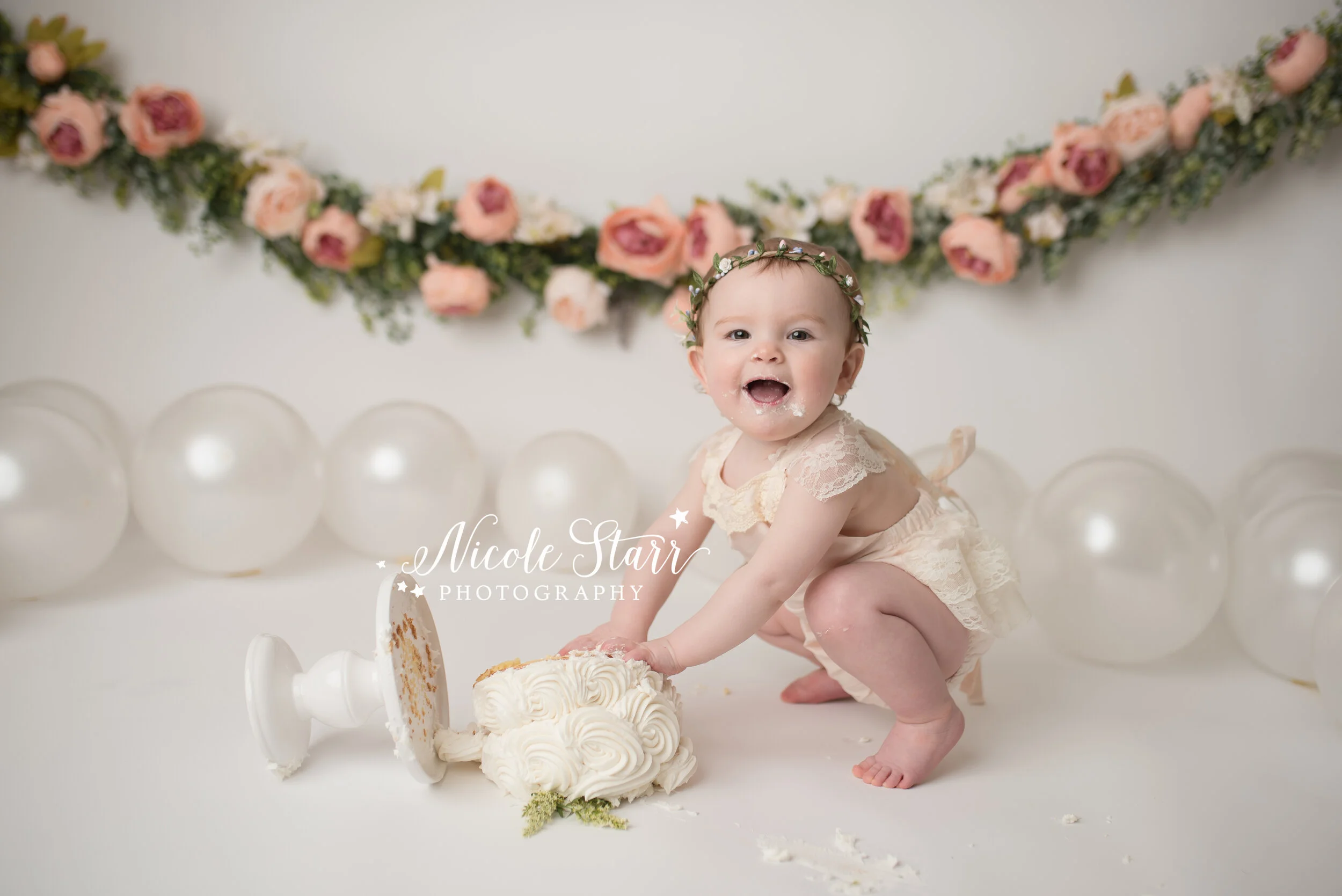 Girl first birthday cake smash outfit 2025